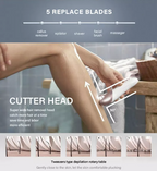 5 in 1 Women Electric Epilator Cordless Hair Removal