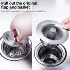 3 in 1 Kitchen Sink Drain Strainer