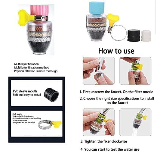 Faucet Filter - Six Layer Activated Carbon Water Faucet Filter